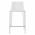 Gfancy Fixtures Rich Faux Leather Counter Stool White GF3110736